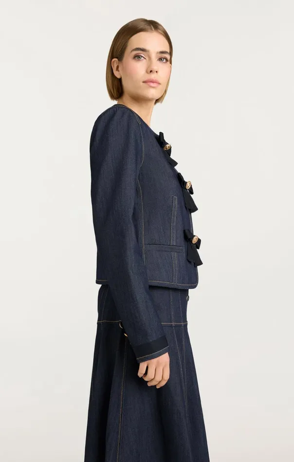 Women Cinq Sept Denim Taya Jacket Indigo