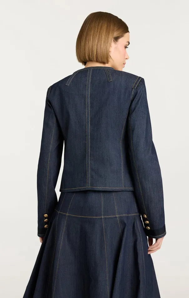 Women Cinq Sept Denim Taya Jacket Indigo