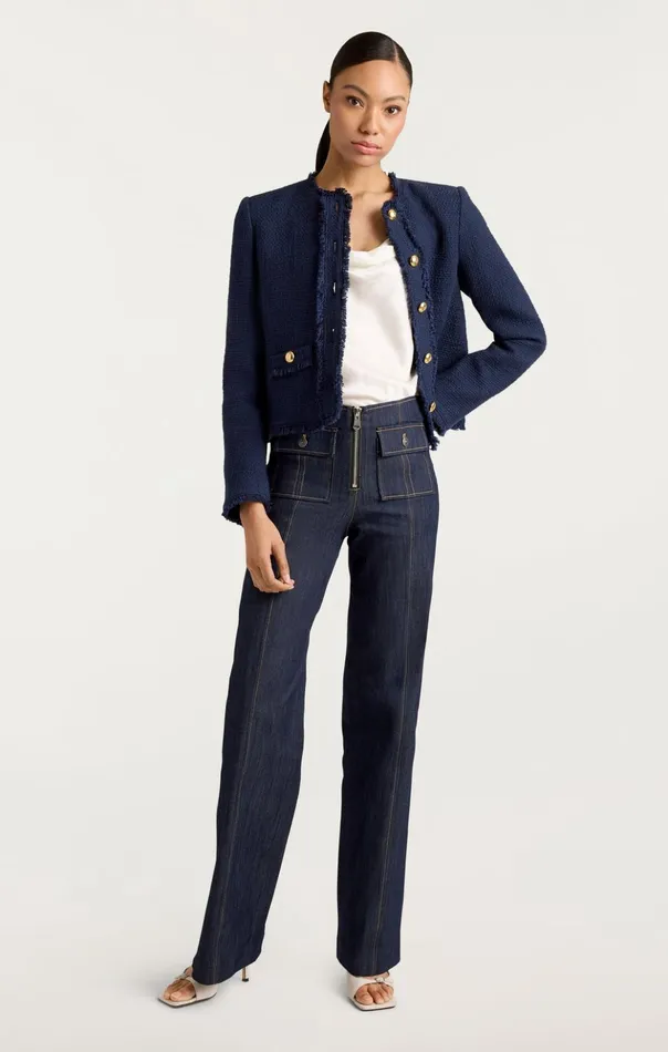Women Cinq Sept Jackets Christie Jacket Navy