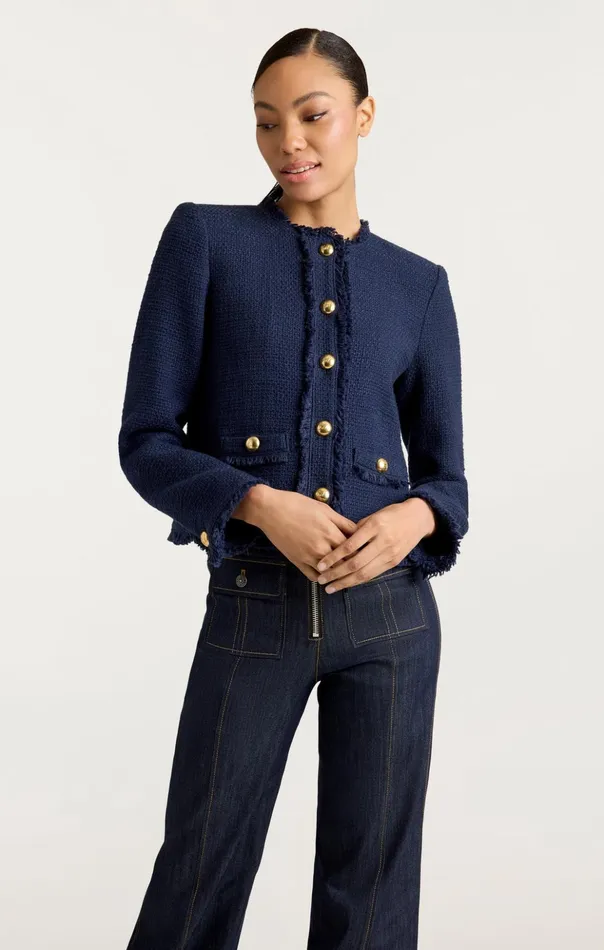 Women Cinq Sept Jackets Christie Jacket Navy