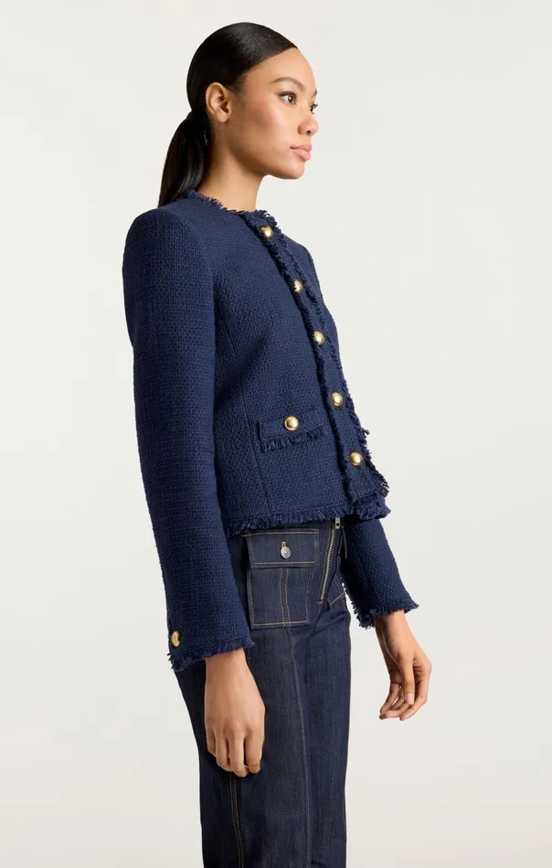 Women Cinq Sept Jackets Christie Jacket Navy