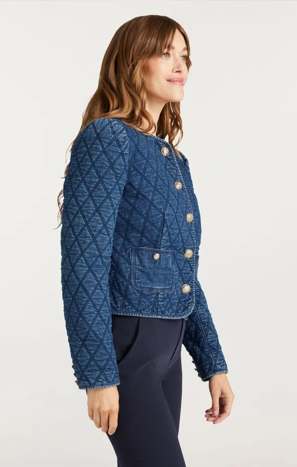 Women Cinq Sept Jackets Gretchen Jacket Medium Wash
