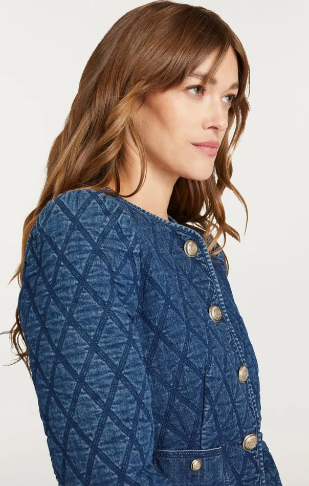 Women Cinq Sept Jackets Gretchen Jacket Medium Wash