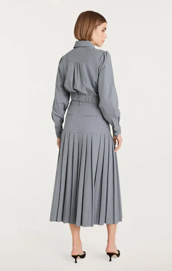 Women Cinq Sept Long Sleeve Tops Francesca Top Steel Grey