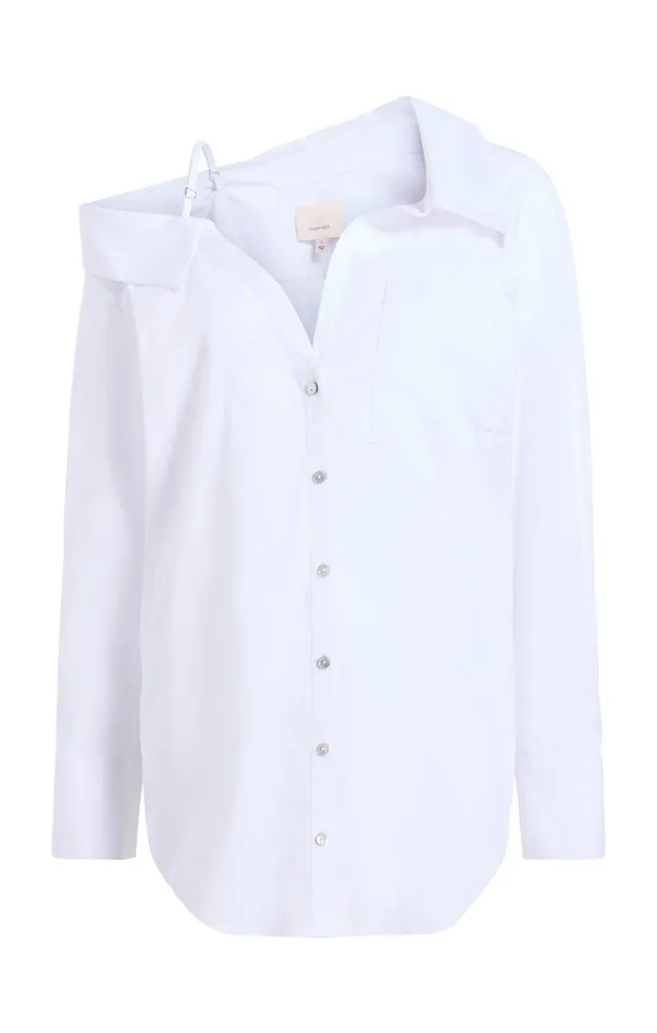 Women Cinq Sept Long Sleeve Tops Georgina Top White