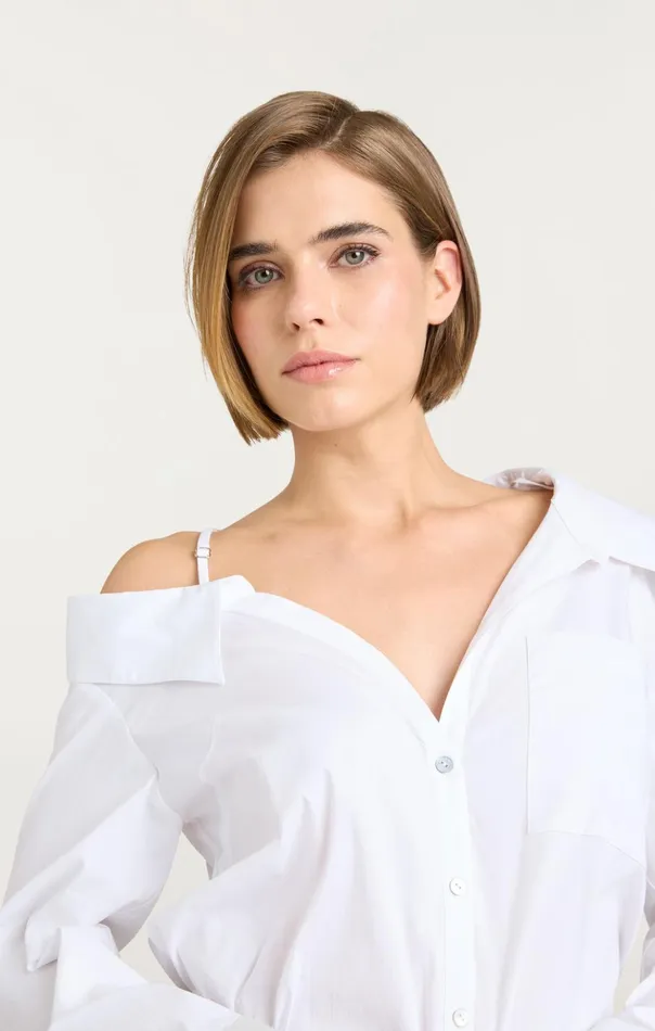 Women Cinq Sept Long Sleeve Tops Georgina Top White