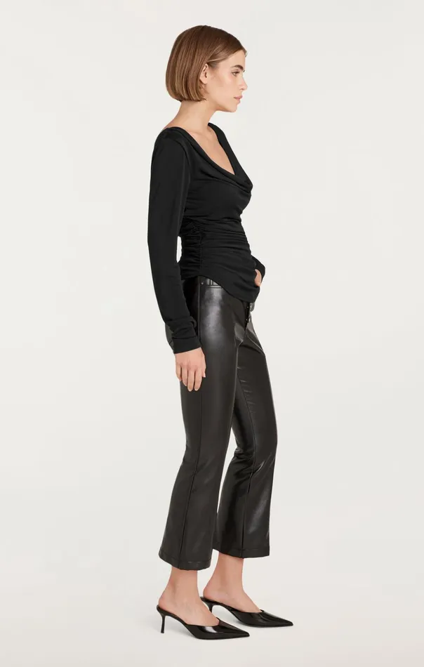 Women Cinq Sept Long Sleeve Tops Long Sleeve Cherise Top Black