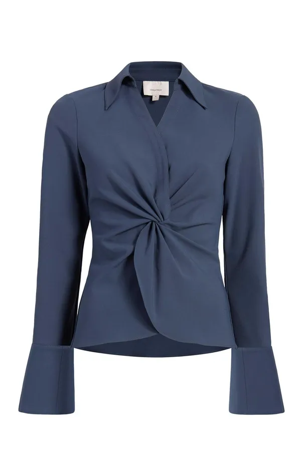 Women Cinq Sept Long Sleeve Tops Mckenna Top Shadow