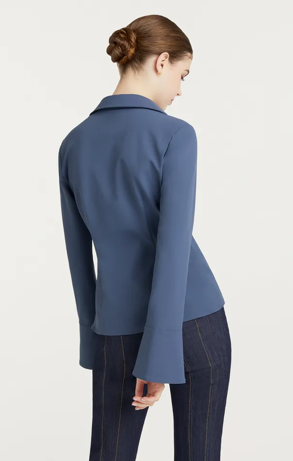 Women Cinq Sept Long Sleeve Tops Mckenna Top Shadow