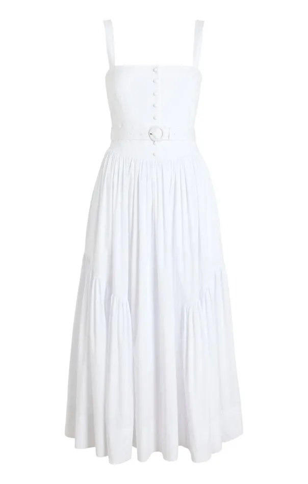 Women Cinq Sept Midi Amber Dress White