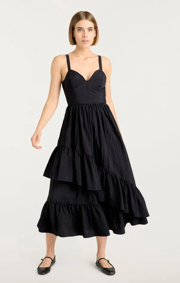 Women Cinq Sept Midi Amy Dress Black
