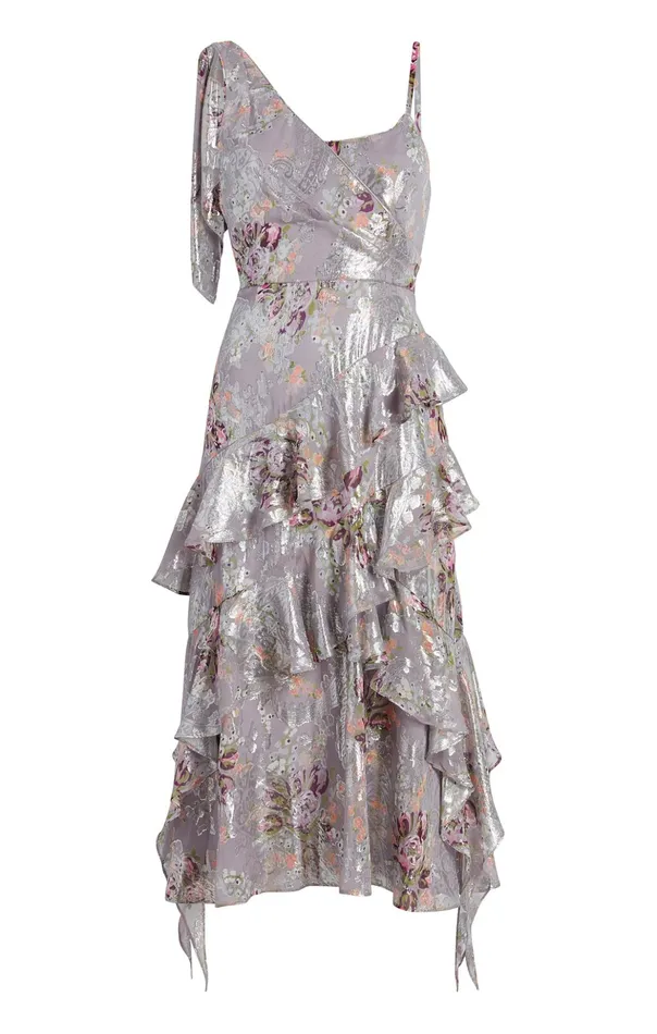 Women Cinq Sept Midi Trevor Dress Grey Multi