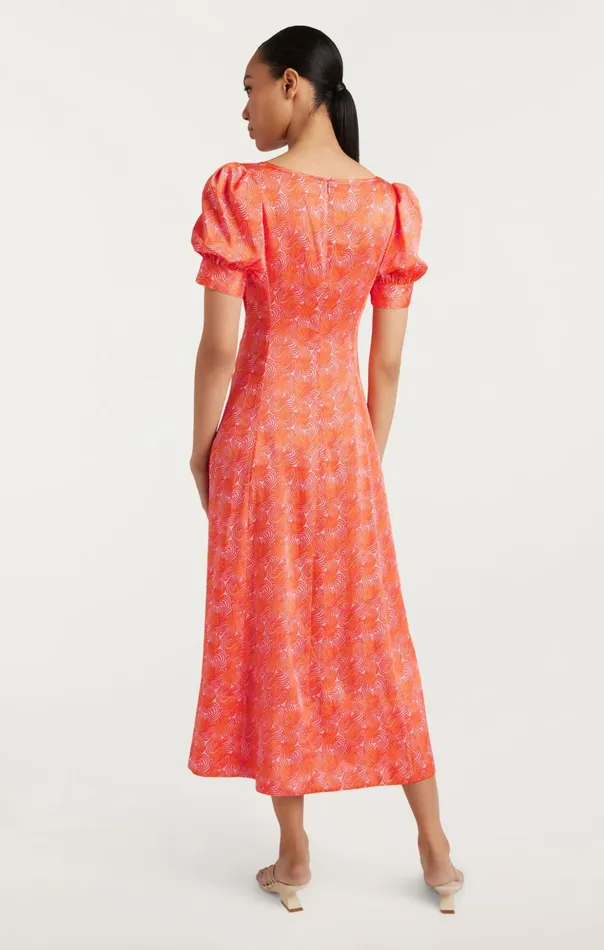 Women Cinq Sept Midi Ximena Dress Pale Flamingoorange