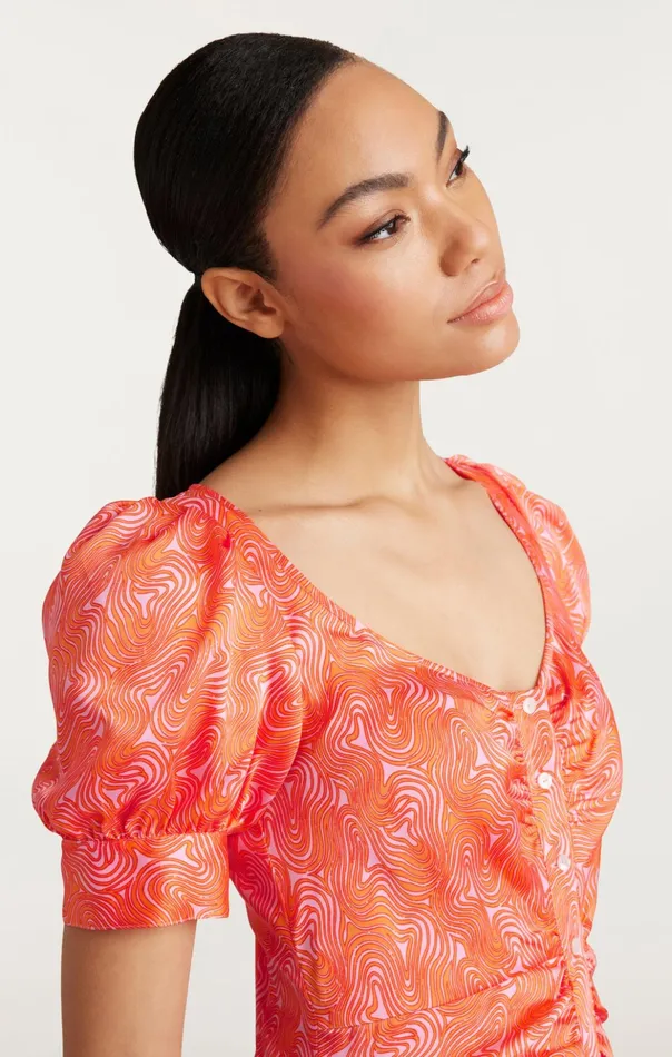 Women Cinq Sept Midi Ximena Dress Pale Flamingoorange