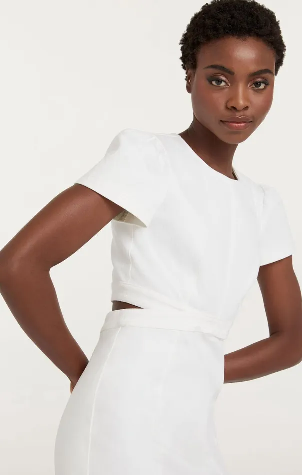 Women Cinq Sept Mini Maddy Dress White