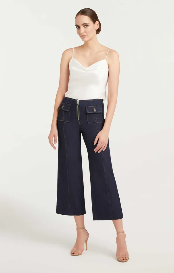 Women Cinq Sept Pants Azure Pant Indigo