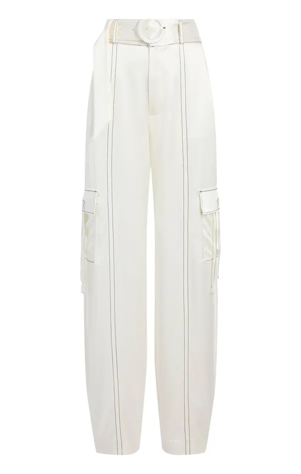 Women Cinq Sept Pants Jenson Pant Ivoryblack