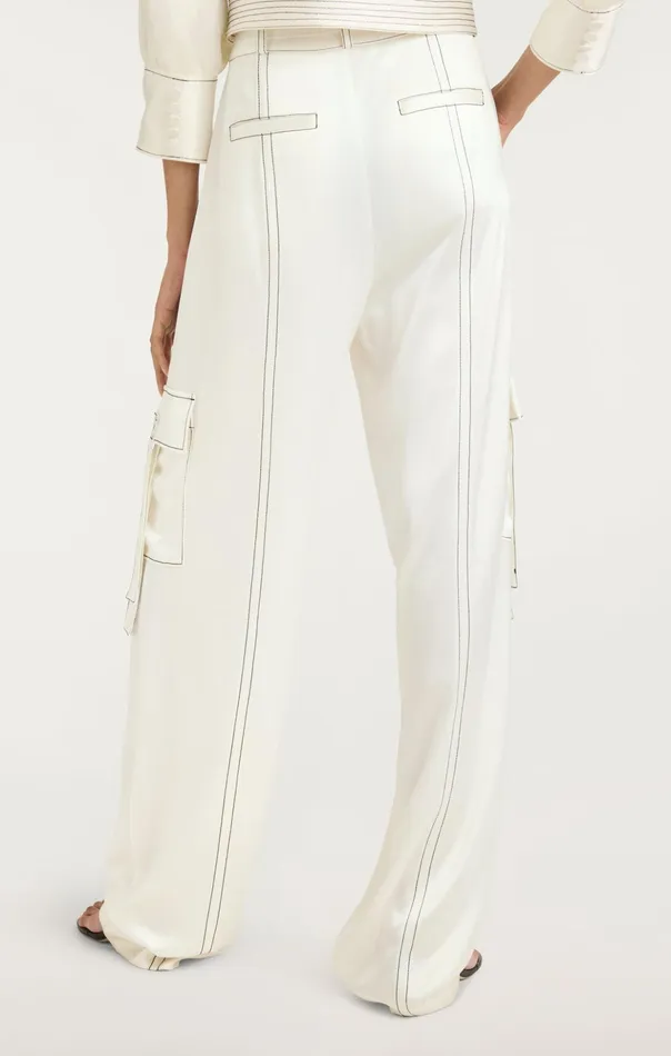 Women Cinq Sept Pants Jenson Pant Ivoryblack