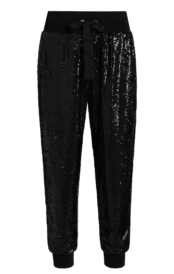 Women Cinq Sept Pants Sequin Giles Pant Sequin Black