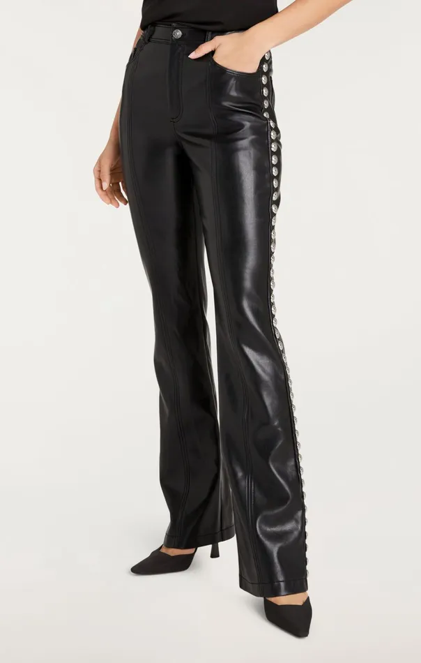 Women Cinq Sept Pants Studded Shailene Pant Black