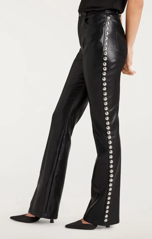 Women Cinq Sept Pants Studded Shailene Pant Black