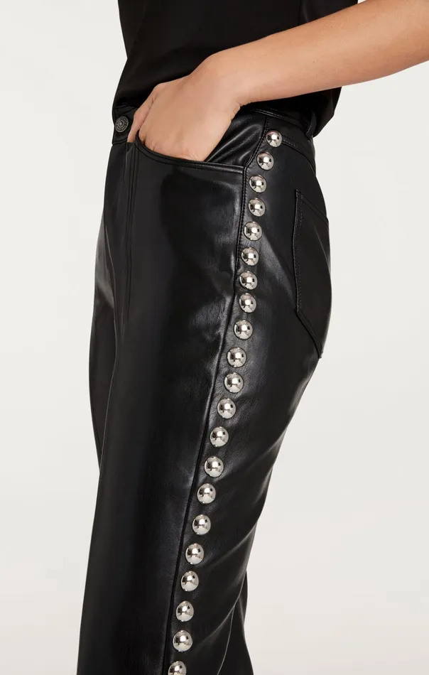 Women Cinq Sept Pants Studded Shailene Pant Black