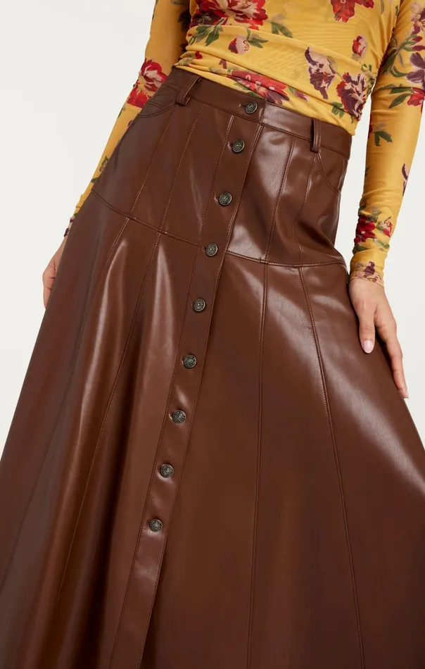Women Cinq Sept Skirts Veena Skirt Espresso
