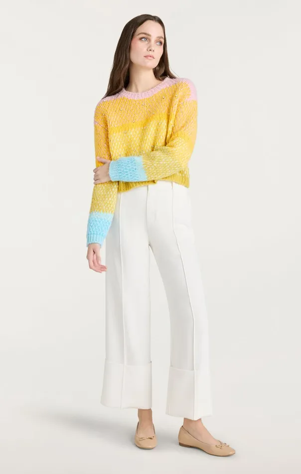 Women Cinq Sept Sweaters and Knits Caspar Pullover Rainbow Multi