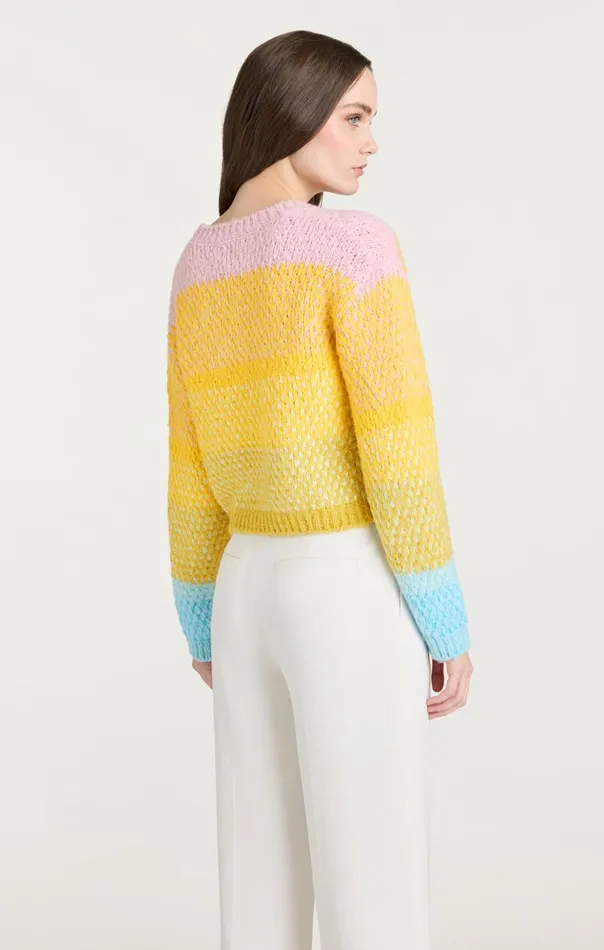 Women Cinq Sept Sweaters and Knits Caspar Pullover Rainbow Multi