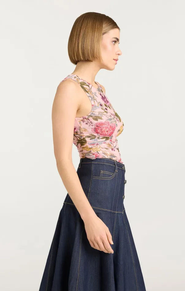 Women Cinq Sept Tank Tops and Camisoles Dasha Top Soft Pink Multi