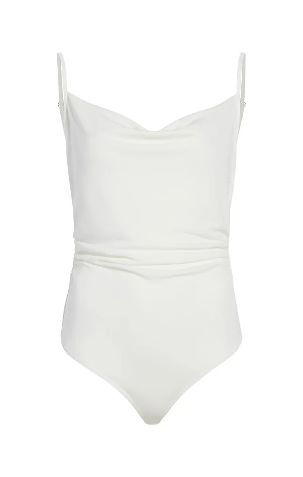 Women Cinq Sept Tank Tops and Camisoles Marta Bodysuit Ivory