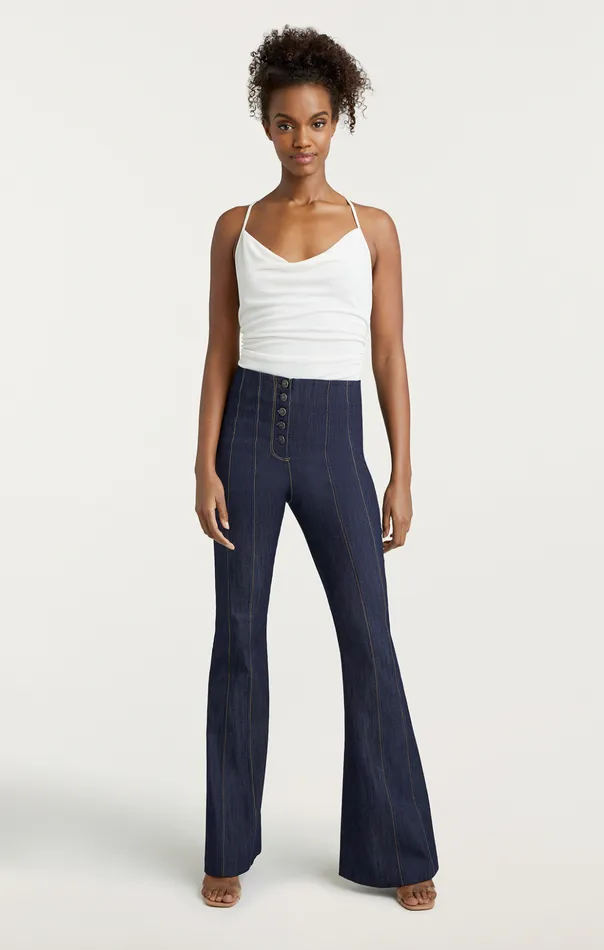 Women Cinq Sept Tank Tops and Camisoles Marta Bodysuit Ivory