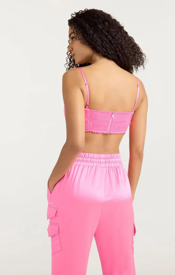Women Cinq Sept Tank Tops and Camisoles Nikola Top Electric Pink