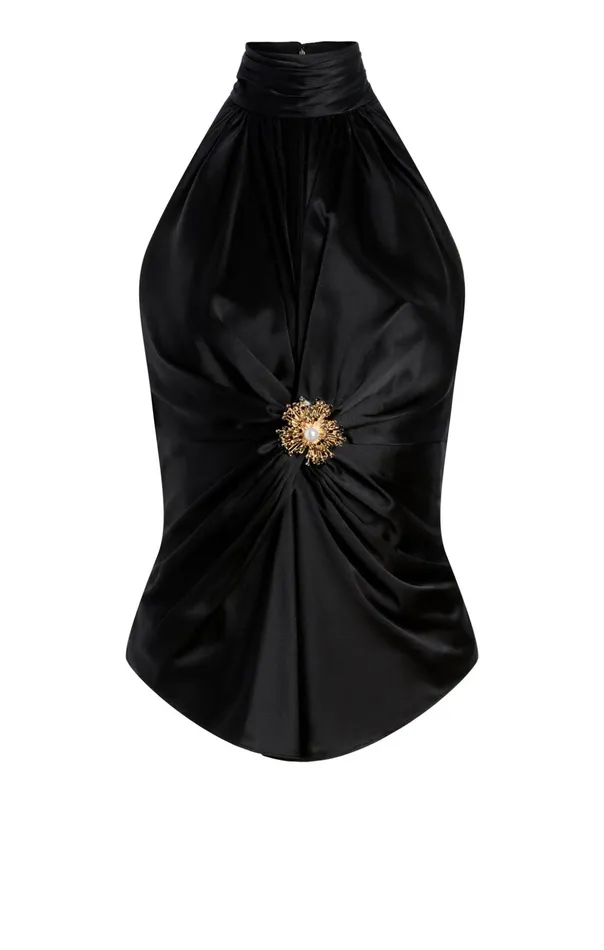 Women Cinq Sept Tank Tops and Camisoles Rachel Top Black