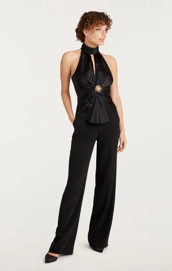 Women Cinq Sept Tank Tops and Camisoles Rachel Top Black