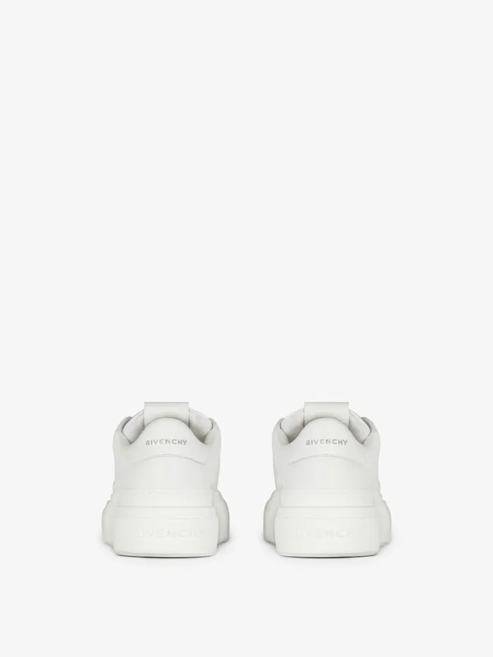 Women City Givenchy City Platform Sneakers In Leather White