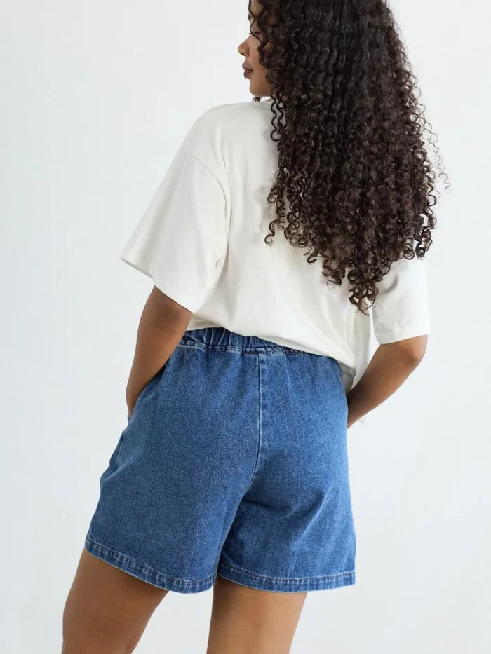 Women City Shorts Blue Denim Lisa Says Gah Shorts
