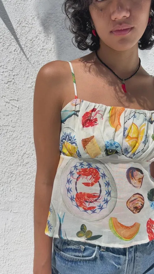 Women Cleo Cami Tapas Ivory Lisa Says Gah Blouses