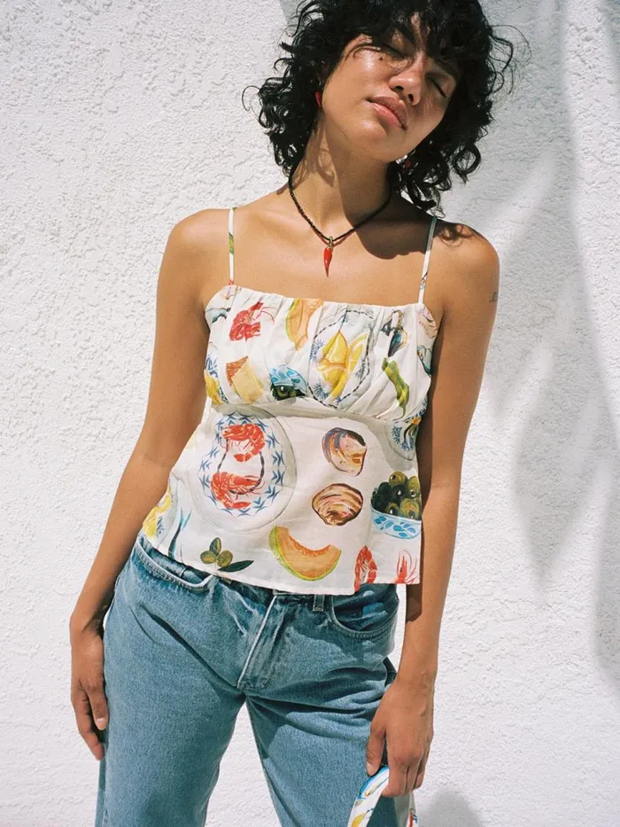 Women Cleo Cami Tapas Ivory Lisa Says Gah Blouses