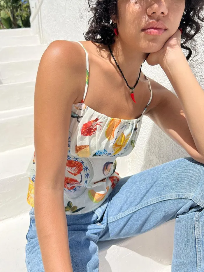 Women Cleo Cami Tapas Ivory Lisa Says Gah Blouses