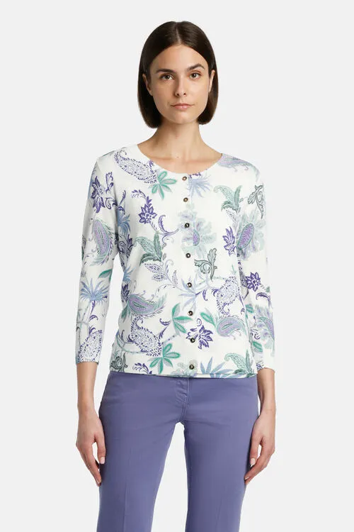 Women Cornetto Cornetto Purple Cardigan Luisa Spagnoli