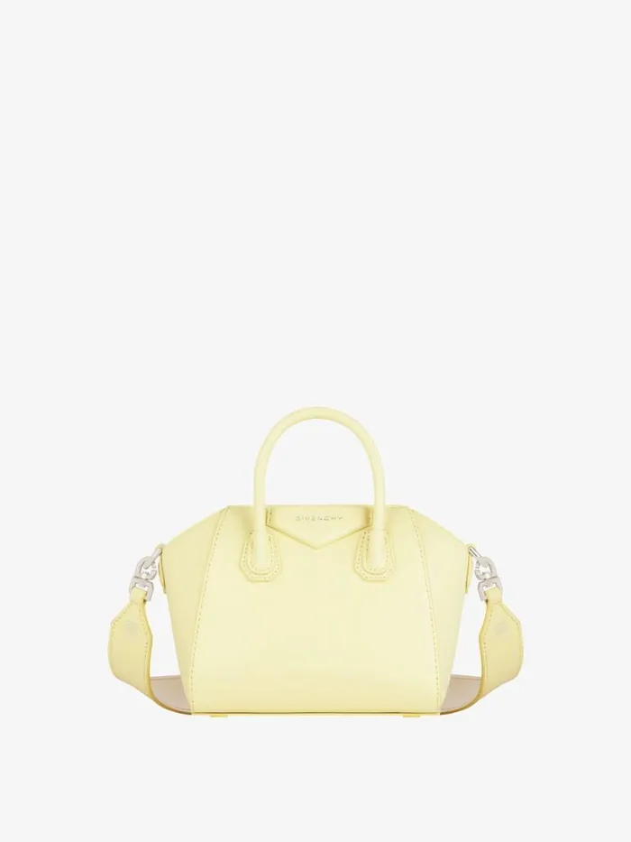 Women Crossbody Bags Givenchy Antigona Toy Bag In Box Leather Soft Yellownatural Beige Women Crossbody Bags Givenchy Antigona Toy Bag In Box Leather Soft Yellownatural Beige