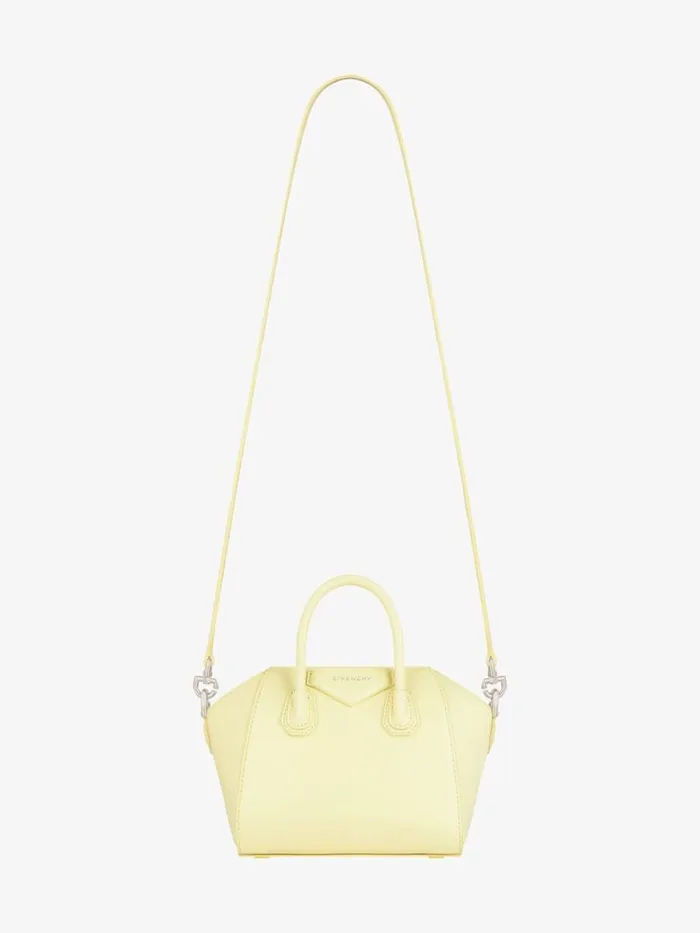 Women Crossbody Bags Givenchy Antigona Toy Bag In Box Leather Soft Yellownatural Beige Women Crossbody Bags Givenchy Antigona Toy Bag In Box Leather Soft Yellownatural Beige
