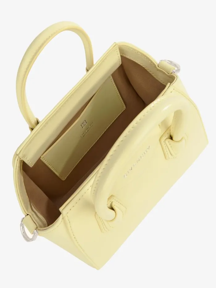 Women Crossbody Bags Givenchy Antigona Toy Bag In Box Leather Soft Yellownatural Beige Women Crossbody Bags Givenchy Antigona Toy Bag In Box Leather Soft Yellownatural Beige