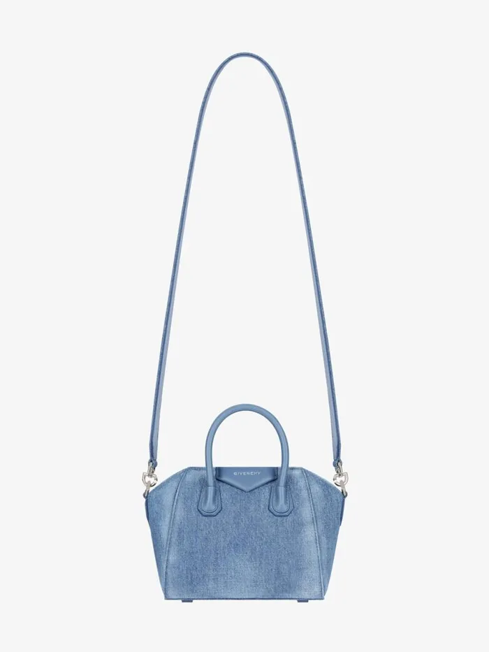 Women Crossbody Bags Givenchy Antigona Toy Bag In Washed Denim Medium Blue Women Crossbody Bags Givenchy Antigona Toy Bag In Washed Denim Medium Blue