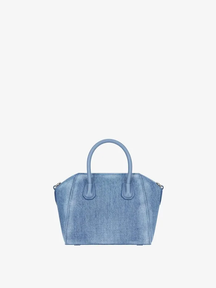 Women Crossbody Bags Givenchy Antigona Toy Bag In Washed Denim Medium Blue Women Crossbody Bags Givenchy Antigona Toy Bag In Washed Denim Medium Blue