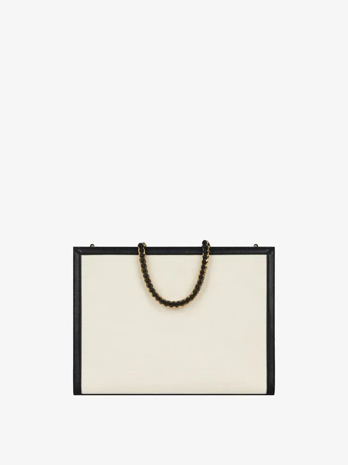 Women Crossbody Bags Givenchy Medium GTote Shopping Bag In Canvas And Leather Natural Beige Women Crossbody Bags Givenchy Medium GTote Shopping Bag In Canvas And Leather Natural Beige