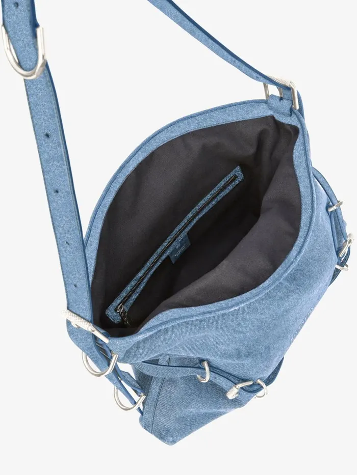 Women Crossbody Bags Givenchy Medium Voyou Bag In Denim Medium Blue Women Crossbody Bags Givenchy Medium Voyou Bag In Denim Medium Blue