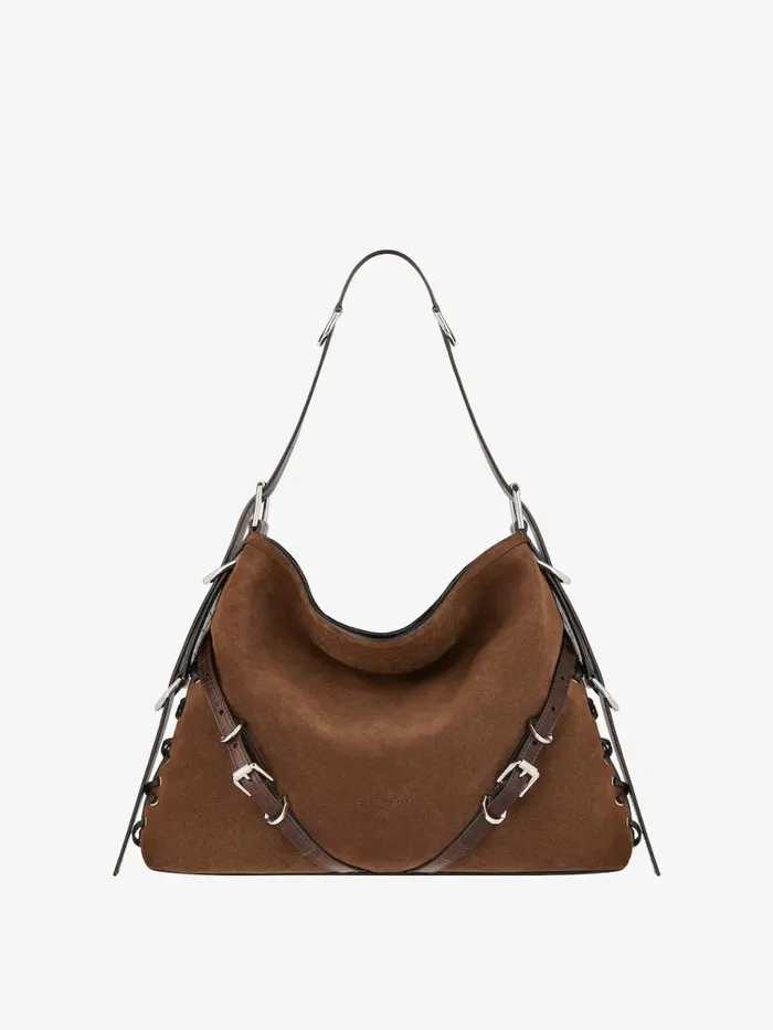 Women Crossbody Bags Givenchy Medium Voyou Boyfriend Bag In Corset Style Suede Walnut Brown Women Crossbody Bags Givenchy Medium Voyou Boyfriend Bag In Corset Style Suede Walnut Brown