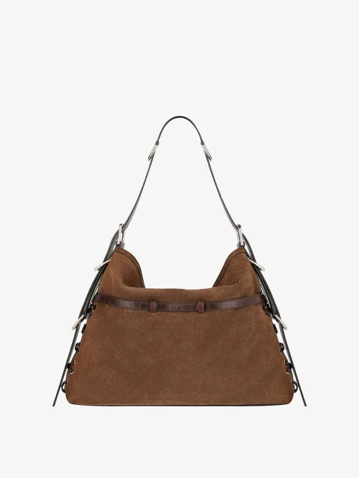 Women Crossbody Bags Givenchy Medium Voyou Boyfriend Bag In Corset Style Suede Walnut Brown Women Crossbody Bags Givenchy Medium Voyou Boyfriend Bag In Corset Style Suede Walnut Brown